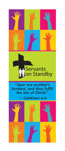 Servants on Standby Informational Brochure