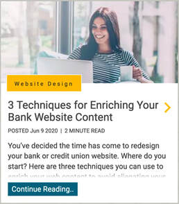 3 Techniques for Enriching Your Bank Website Content