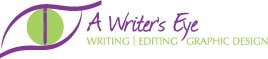A Writer's Eye, horizontal logo